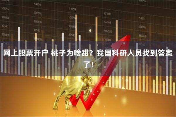 网上股票开户 桃子为啥甜？我国科研人员找到答案了！